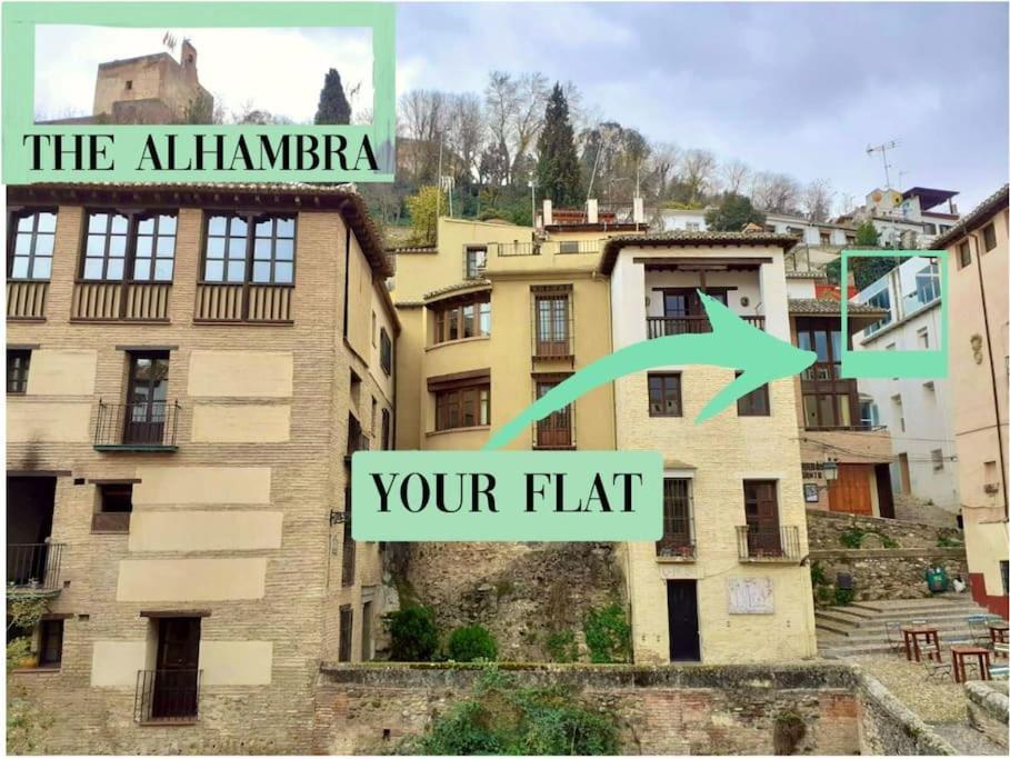 Amazing Loft! Rooftop Terrace! Alhambra Views! Apartment Granada Bagian luar foto